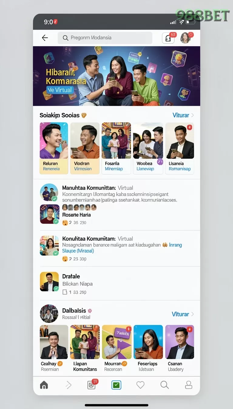 Cuplikan layar VV62 — menu navigasi