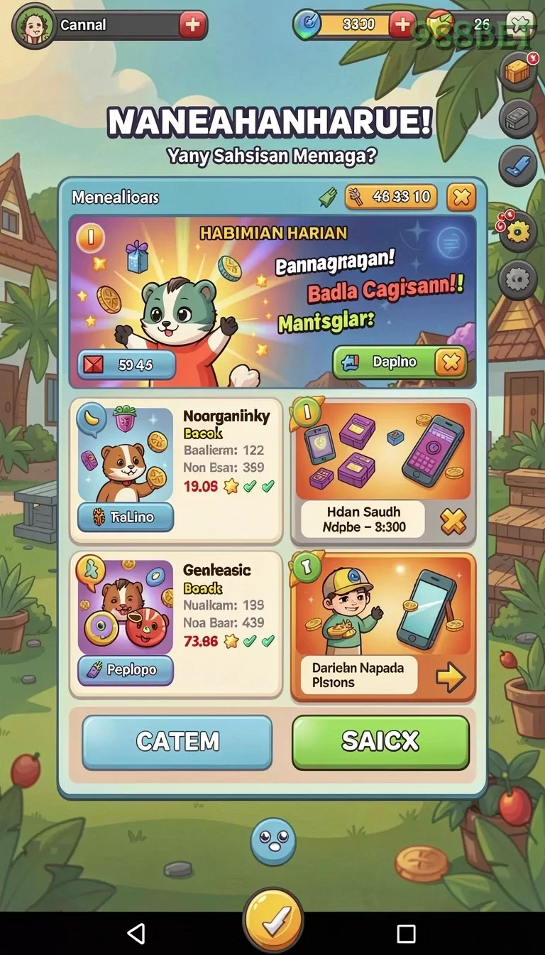 Cuplikan layar SUPERSVIP — menu navigasi